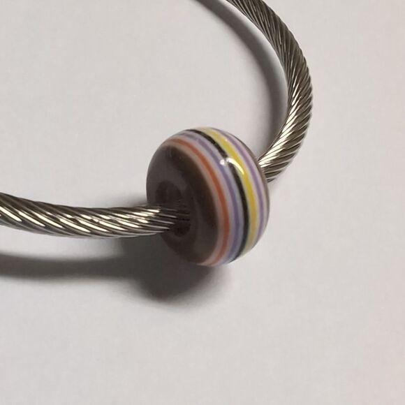 Brown Multicolor Charm for Pandora Style‎ Bracelet - Picture 4 of 5